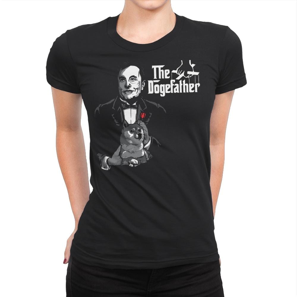 The Dogefather - Womens Premium T-Shirts RIPT Apparel Small / Black