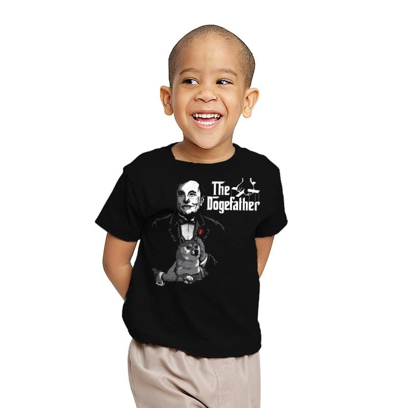 The Dogefather - Youth T-Shirts RIPT Apparel X-small / Black