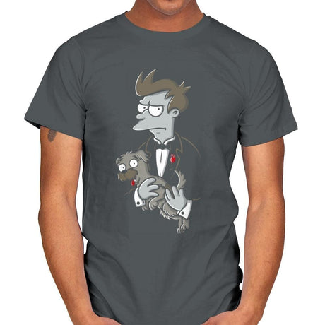 The Dogfather - Mens T-Shirts RIPT Apparel Small / Charcoal