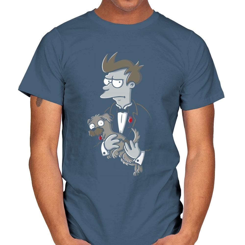 The Dogfather - Mens T-Shirts RIPT Apparel Small / Indigo Blue