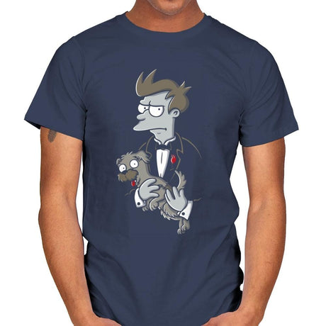 The Dogfather - Mens T-Shirts RIPT Apparel Small / Navy