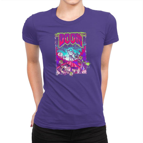 The Doom Song Exclusive - Womens Premium T-Shirts RIPT Apparel Small / Purple Rush