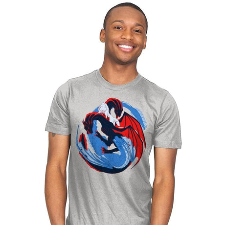 The Dragon and the Wolf - Mens T-Shirts RIPT Apparel