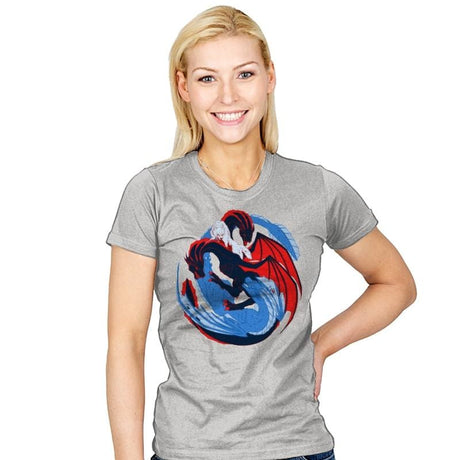 The Dragon and the Wolf - Womens T-Shirts RIPT Apparel