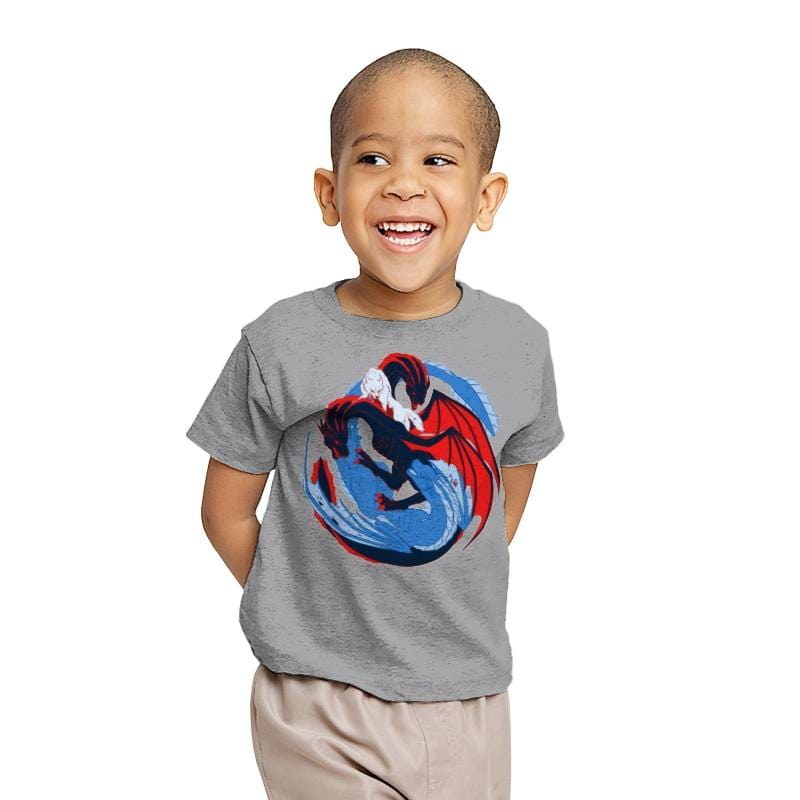 The Dragon and the Wolf - Youth T-Shirts RIPT Apparel