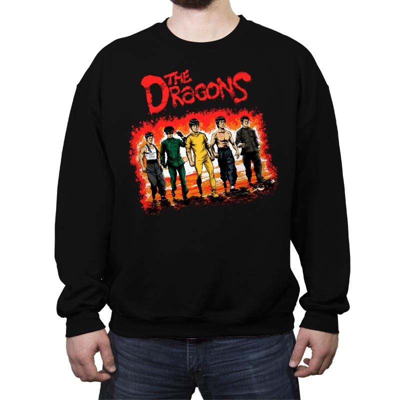 The Dragons - Crew Neck Sweatshirt Crew Neck Sweatshirt RIPT Apparel Small / Black