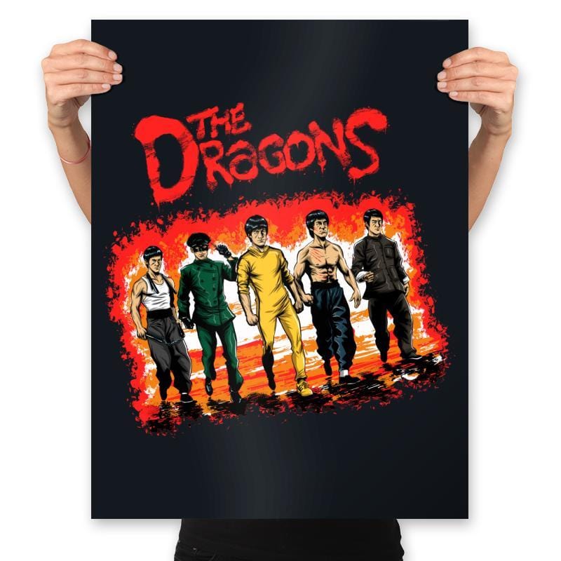 The Dragons - Prints Posters RIPT Apparel 18x24 / Black