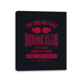 The Dream Fight Boxing Club – Nostalgic Boxing Gym for Retro Gamers - Canvas Wraps Canvas Wraps RIPT Apparel 11x14 / Black