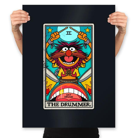 The Drummer - Prints Posters RIPT Apparel 18x24 / Black