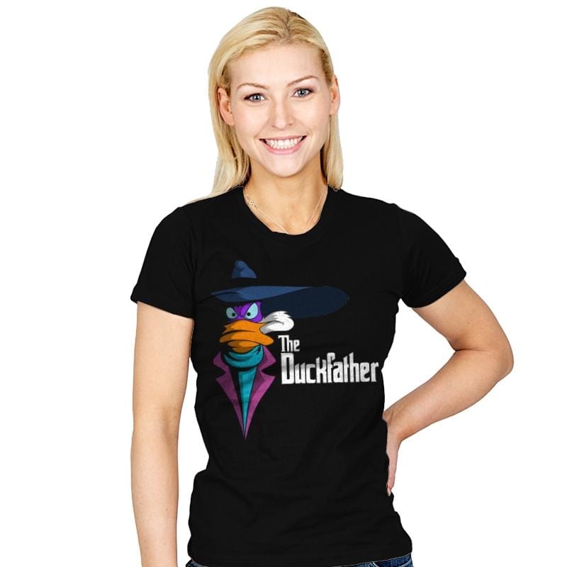 The Duckfather - Womens T-Shirts RIPT Apparel Small / Black