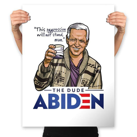 The Dude Abiden - Prints Posters RIPT Apparel 18x24 / White