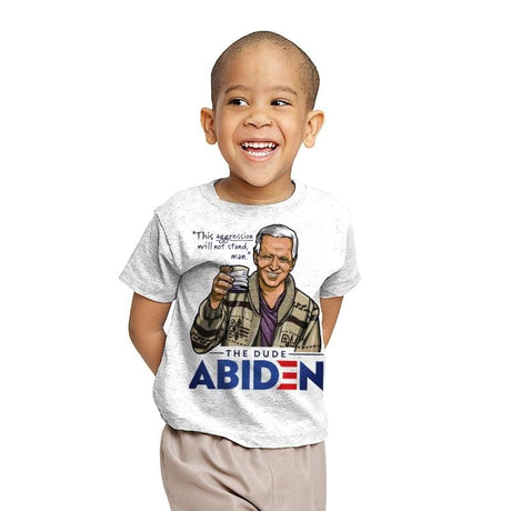 The Dude Abiden - Youth T-Shirts RIPT Apparel X-small / White