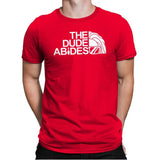 The Dude Face - Mens Premium T-Shirts RIPT Apparel Small / Red