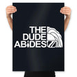 The Dude Face - Prints Posters RIPT Apparel 18x24 / Black
