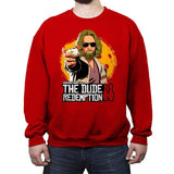 The Dude Redemption - Crew Neck Sweatshirt Crew Neck Sweatshirt RIPT Apparel Small / Red