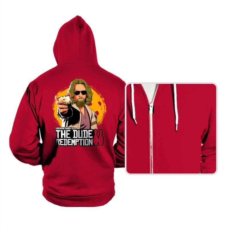 The Dude Redemption - Hoodies Hoodies RIPT Apparel Small / Red