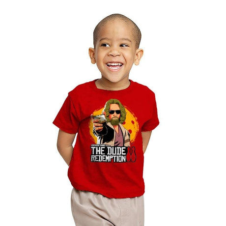 The Dude Redemption - Youth T-Shirts RIPT Apparel X-small / Red