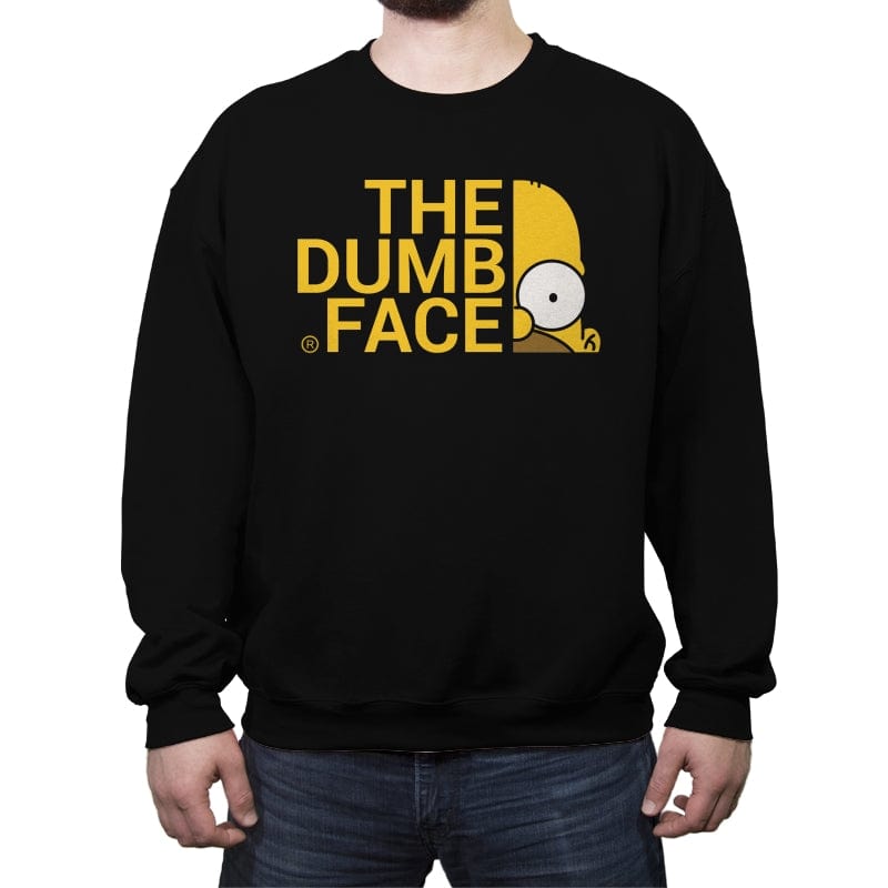 The Dumb Face - Crew Neck Sweatshirt Crew Neck Sweatshirt RIPT Apparel Small / Black