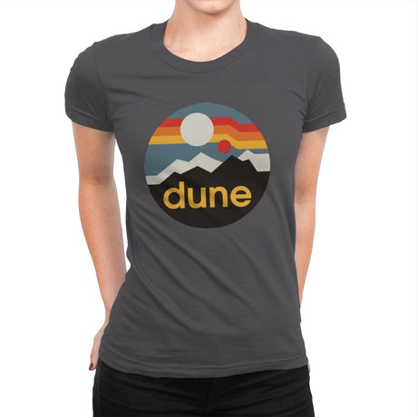 The Dune - Womens Premium T-Shirts RIPT Apparel Small / Heavy Metal