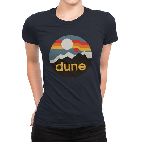 The Dune - Womens Premium T-Shirts RIPT Apparel Small / Midnight Navy