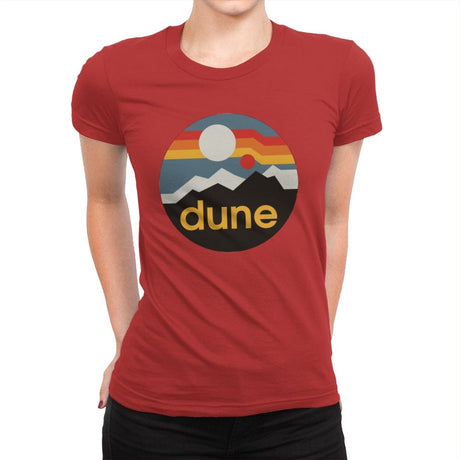 The Dune - Womens Premium T-Shirts RIPT Apparel Small / Red