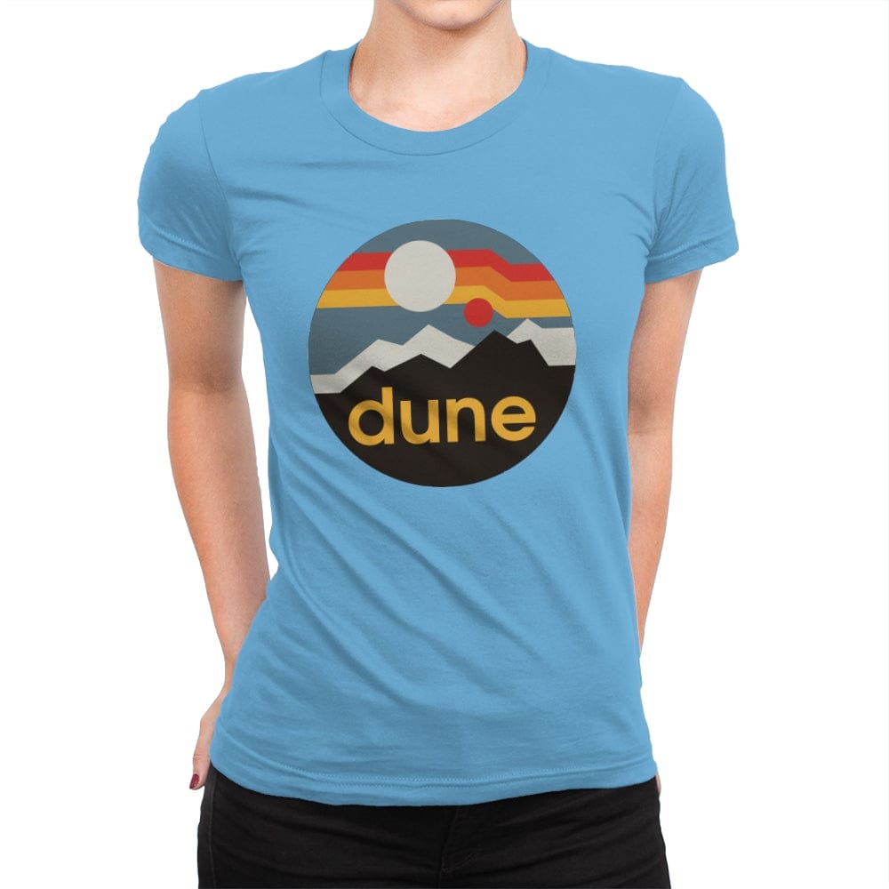 The Dune - Womens Premium T-Shirts RIPT Apparel Small / Turquoise