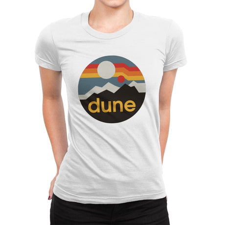 The Dune - Womens Premium T-Shirts RIPT Apparel Small / White
