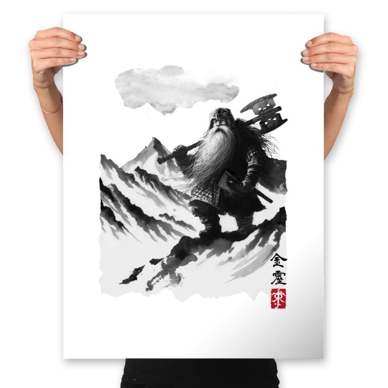 The Dwarf's Journey - Prints Posters RIPT Apparel 18x24 / White