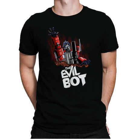 The Evil Bot - Mens Premium T-Shirts RIPT Apparel Small / Black