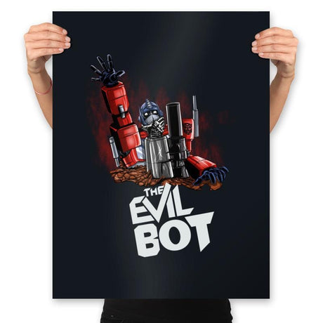 The Evil Bot - Prints Posters RIPT Apparel 18x24 / Black