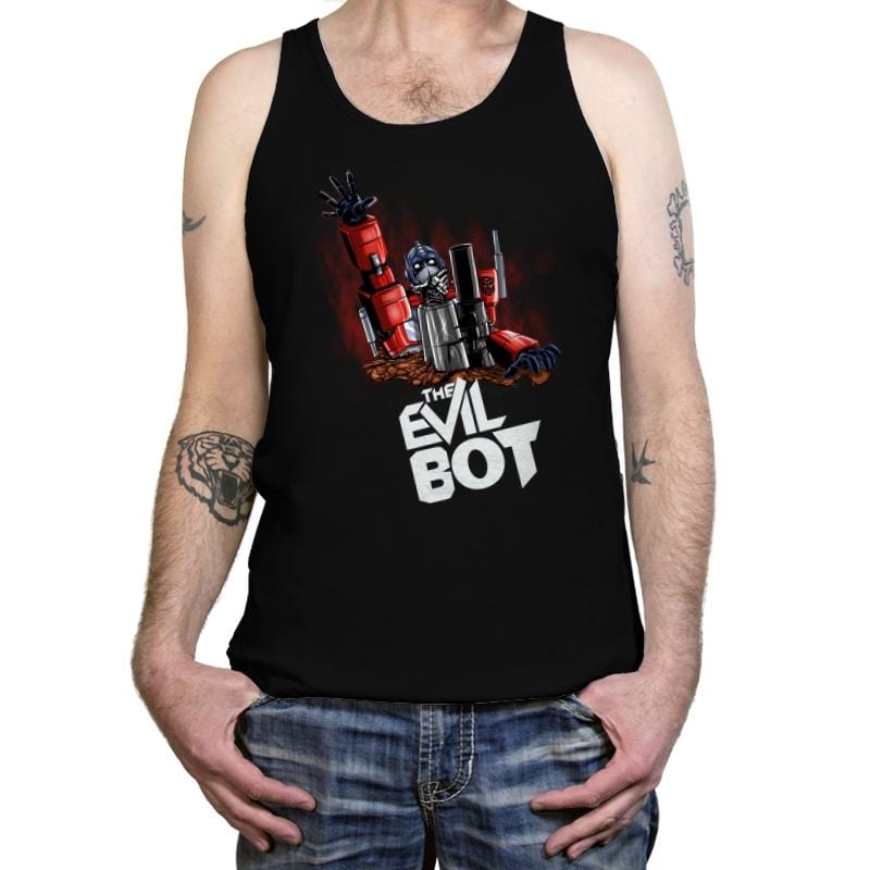 The Evil Bot - Tanktop Tanktop RIPT Apparel X-Small / Black