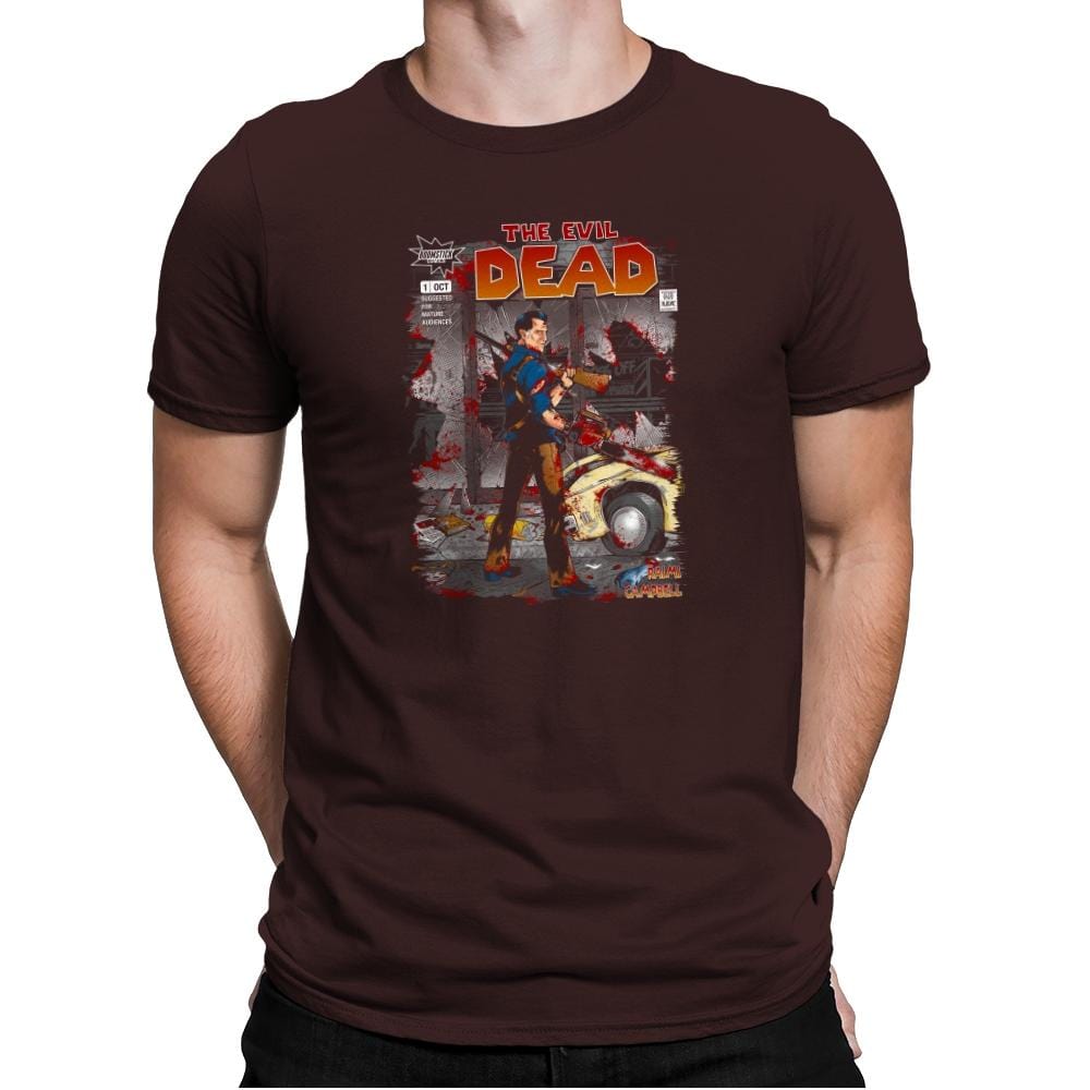 The Evil Dead - Issue 1 Exclusive - Mens Premium T-Shirts RIPT Apparel Small / Dark Chocolate