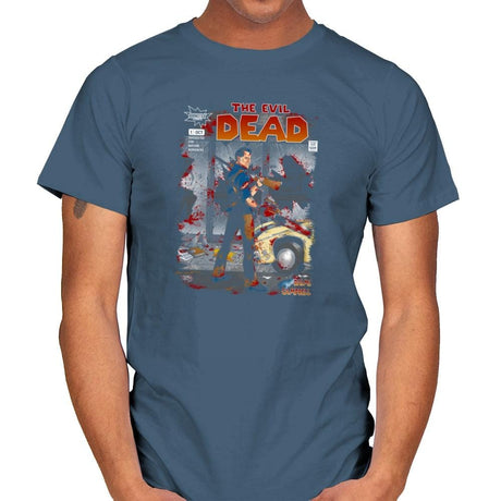 The Evil Dead - Issue 1 Exclusive - Mens T-Shirts RIPT Apparel Small / Indigo Blue