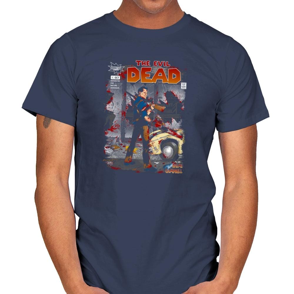 The Evil Dead - Issue 1 Exclusive - Mens T-Shirts RIPT Apparel Small / Navy