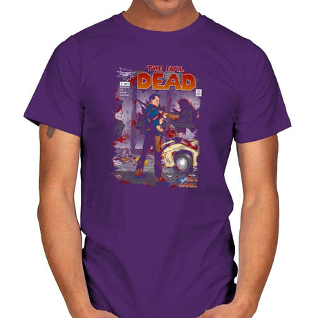 The Evil Dead - Issue 1 Exclusive - Mens T-Shirts RIPT Apparel Small / Purple