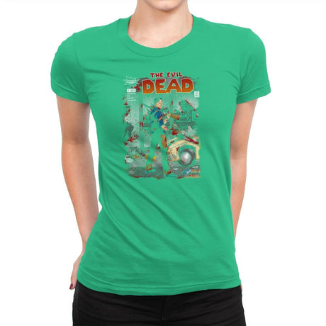 The Evil Dead - Issue 1 Exclusive - Womens Premium T-Shirts RIPT Apparel Small / Kelly Green