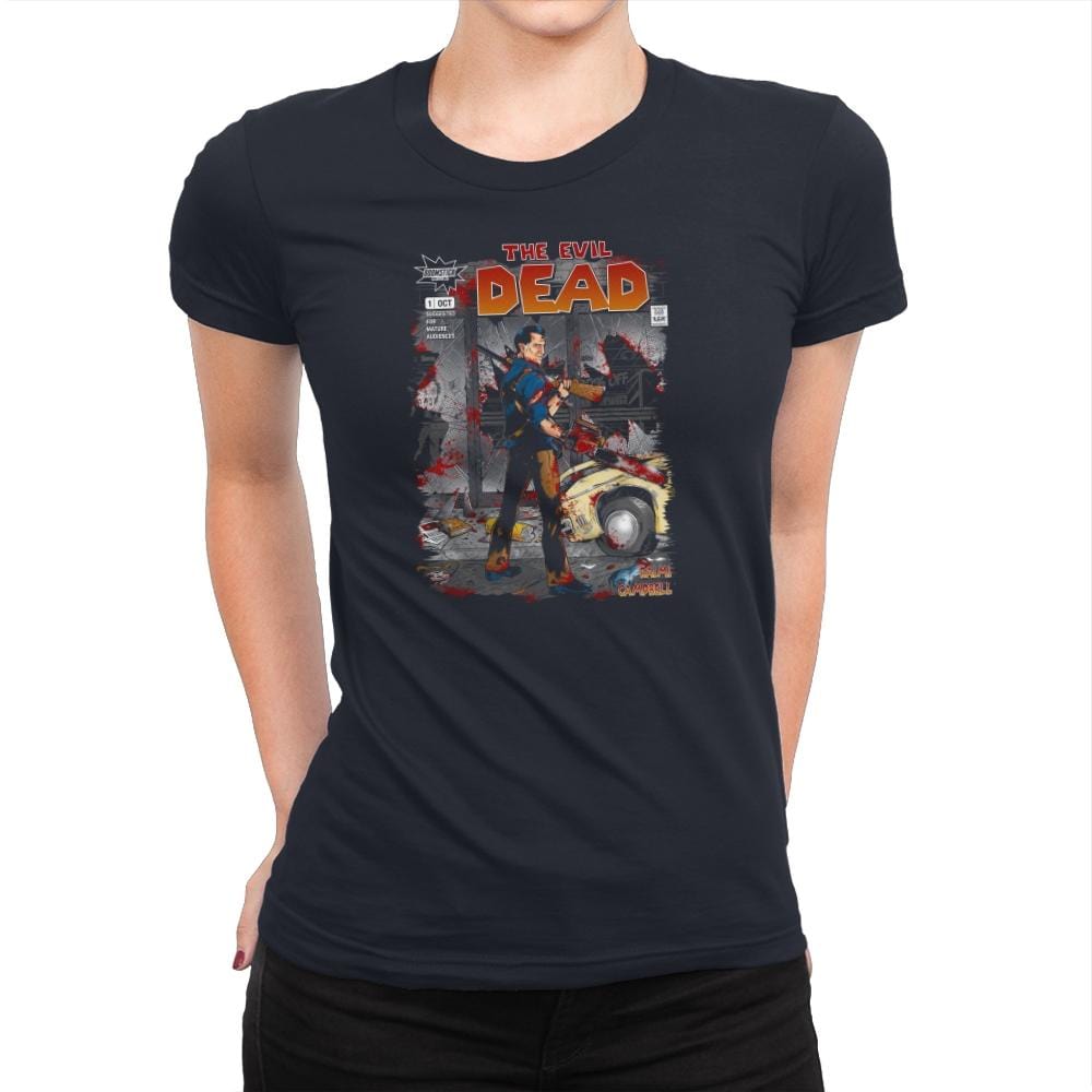 The Evil Dead - Issue 1 Exclusive - Womens Premium T-Shirts RIPT Apparel Small / Midnight Navy