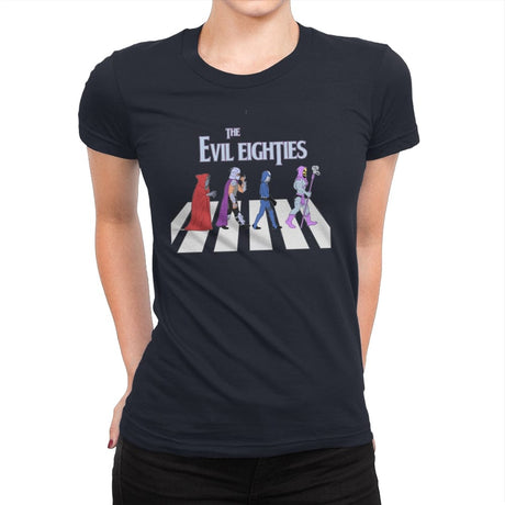 The Evil Eighties - Womens Premium T-Shirts RIPT Apparel Small / Midnight Navy