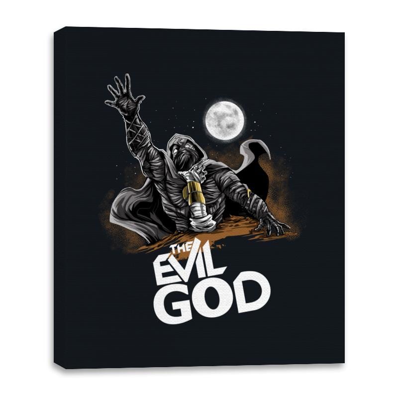 The Evil God - Canvas Wraps Canvas Wraps RIPT Apparel 16x20 / Black