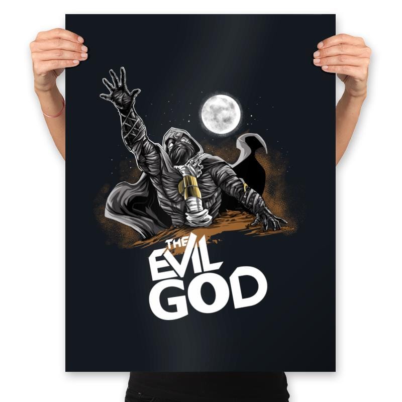 The Evil God - Prints Posters RIPT Apparel 18x24 / Black