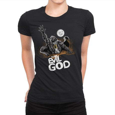 The Evil God - Womens Premium T-Shirts RIPT Apparel Small / Black