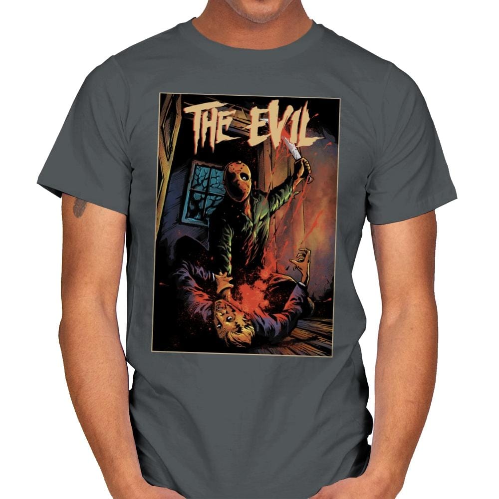 The Evil - Mens T-Shirts RIPT Apparel Small / Charcoal