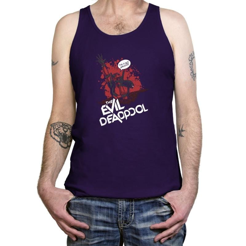 The Evil Mercenary Exclusive - Tanktop Tanktop RIPT Apparel X-Small / Team Purple