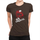 The Evil Mercenary Exclusive - Womens Premium T-Shirts RIPT Apparel Small / Dark Chocolate