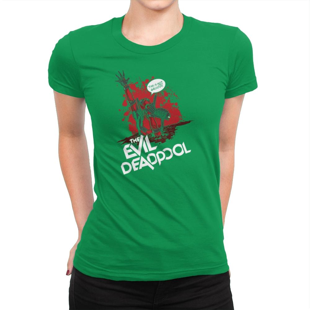 The Evil Mercenary Exclusive - Womens Premium T-Shirts RIPT Apparel Small / Kelly Green