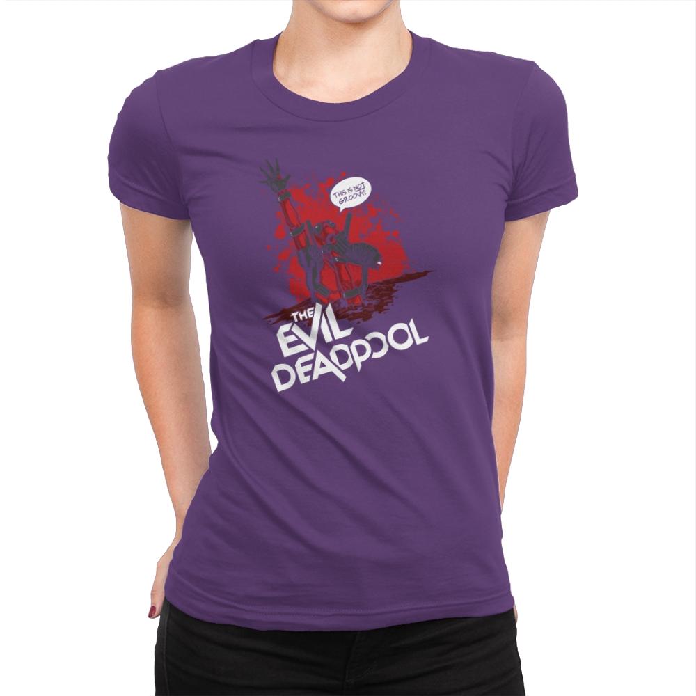 The Evil Mercenary Exclusive - Womens Premium T-Shirts RIPT Apparel Small / Purple Rush