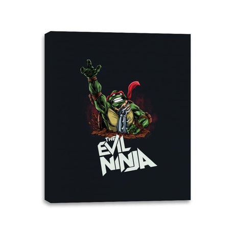The Evil Ninja - Canvas Wraps Canvas Wraps RIPT Apparel 11x14 / Black