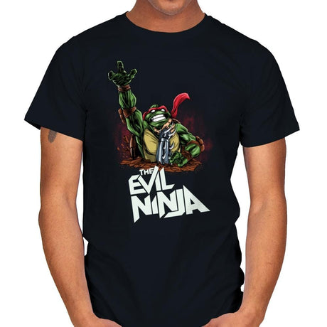 The Evil Ninja - Mens T-Shirts RIPT Apparel Small / Black