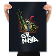 The Evil Ninja - Prints Posters RIPT Apparel 18x24 / Black