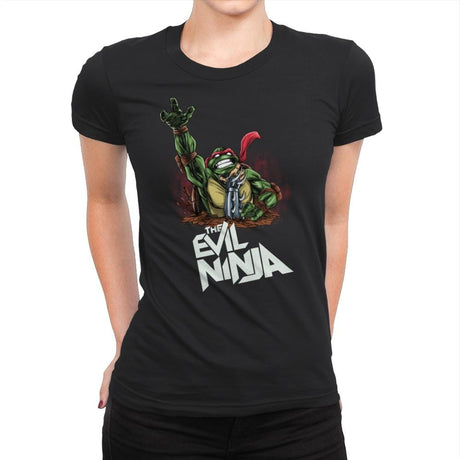 The Evil Ninja - Womens Premium T-Shirts RIPT Apparel Small / Black